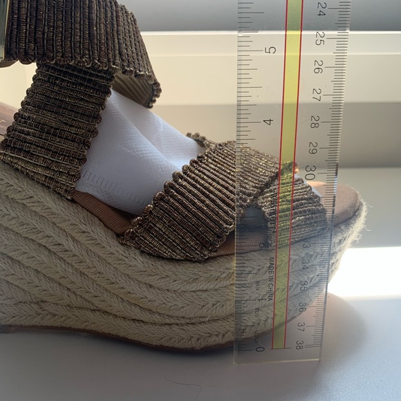 Nine West Open Toe Wedge Heels - Picture 6 of 9